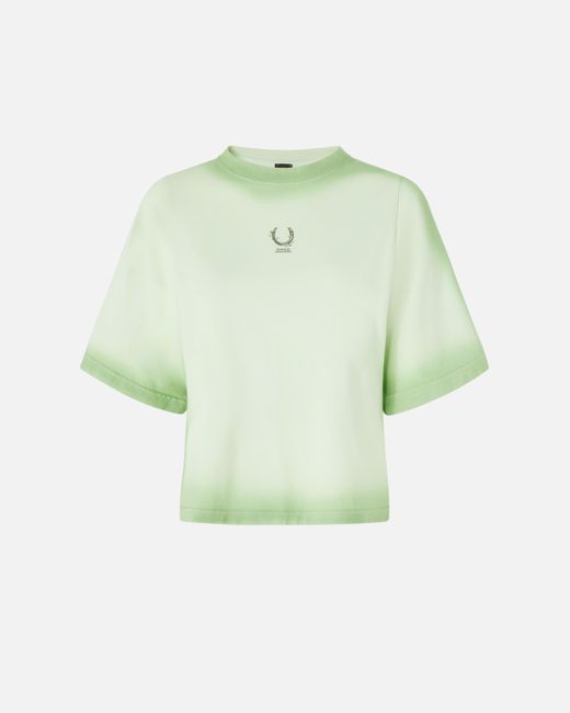 Pinko Green Reimagine By X Patrick Mcdowell Wide T-shirt With Horseshoe