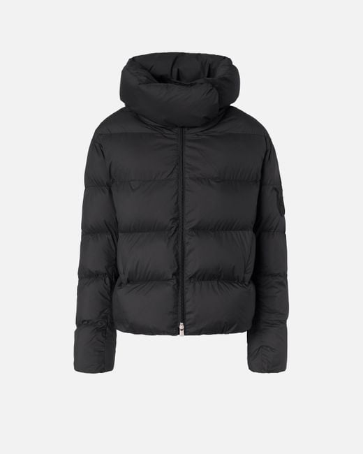 Pinko Black Padded Down Jacket With High Wrap-Around Collar, Limo