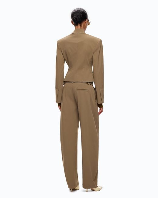 Pinko Natural Slim-Fit Cropped Blazer