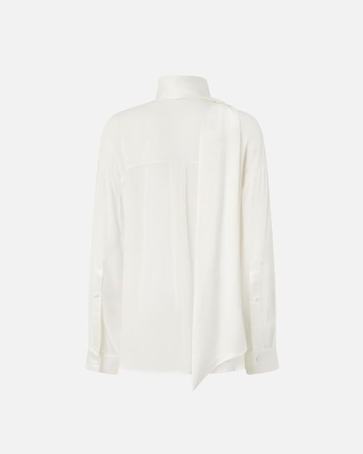 Camicia Elegante Trasparente Con Inserto di Pinko in White