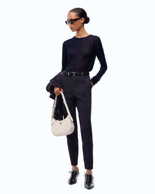 Pinko Blue Skinny-Fit Trousers