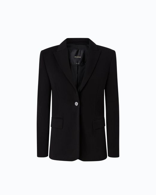 Pinko Black Single-Breasted Blazer