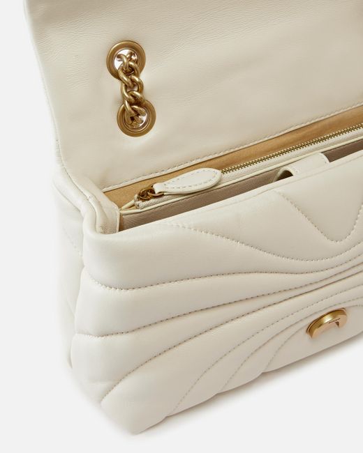 Borsa A Tracolla Grande Love Bag Puff di Pinko in Natural