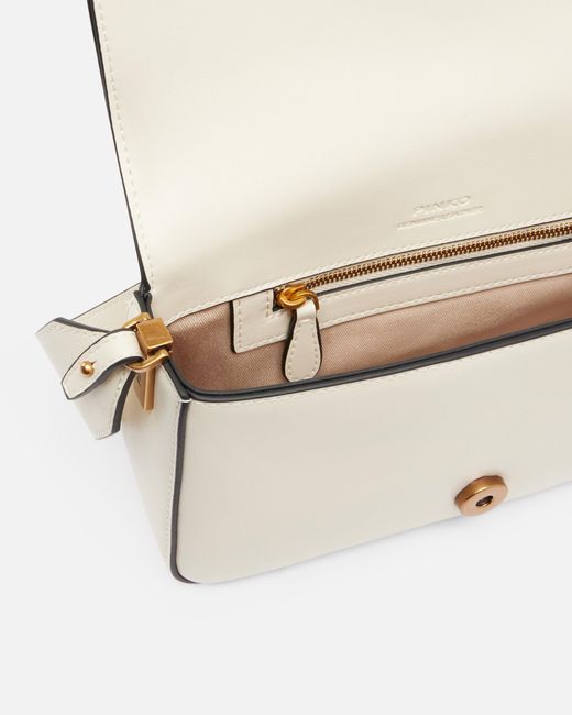 Pinko Natural Soft Leather Shoulder Bag Mini Love Bag