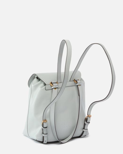 Pinko White Medium Saddle Backpack