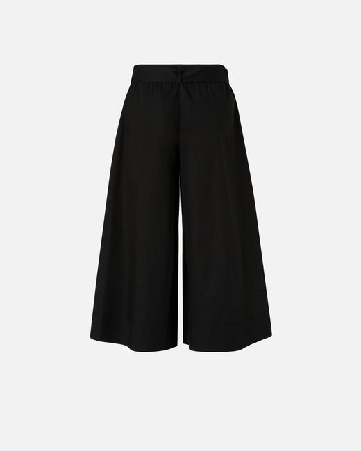 Pinko Black Long Shorts With Love Birds Buckle
