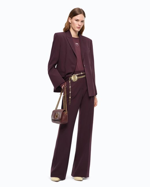Pinko Purple Jacket With Polka-Dot Insert