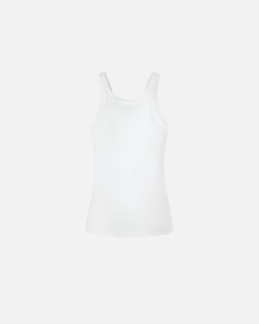 Canotta A Costine Con Fibbia Reimagine X Patrick Mcdowell, Bianco Brill di Pinko in White