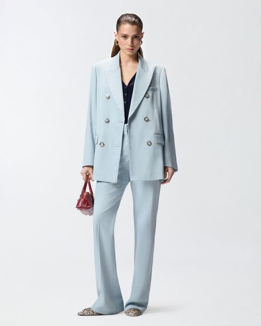 Pinko Blue Double-Breasted Jacket