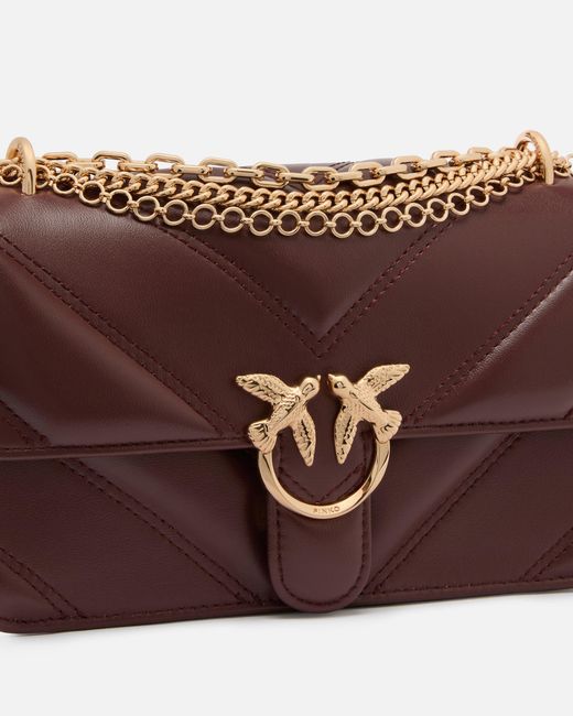 Pinko White Mini Love Bag One Shoulder Bag