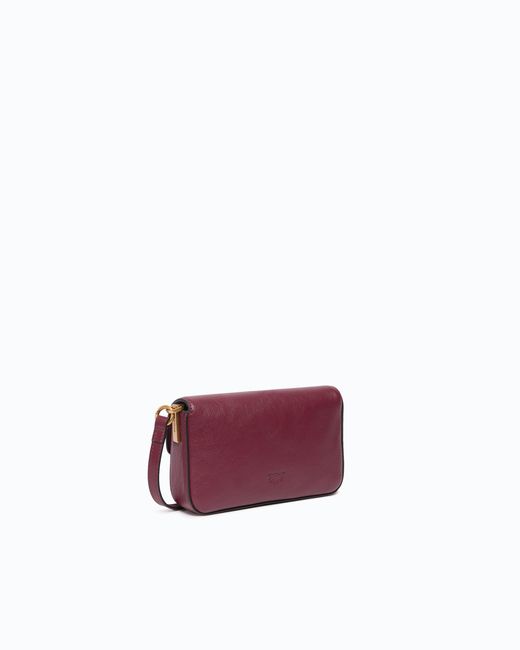 Pinko Purple Baby Love Bag One Slouchy Crossbody Bag