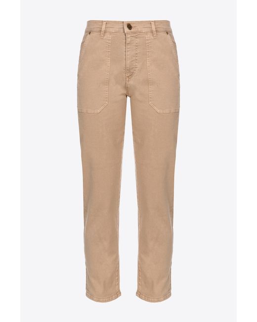 Pinko Natural Cotton Bull Chino-style Jeans