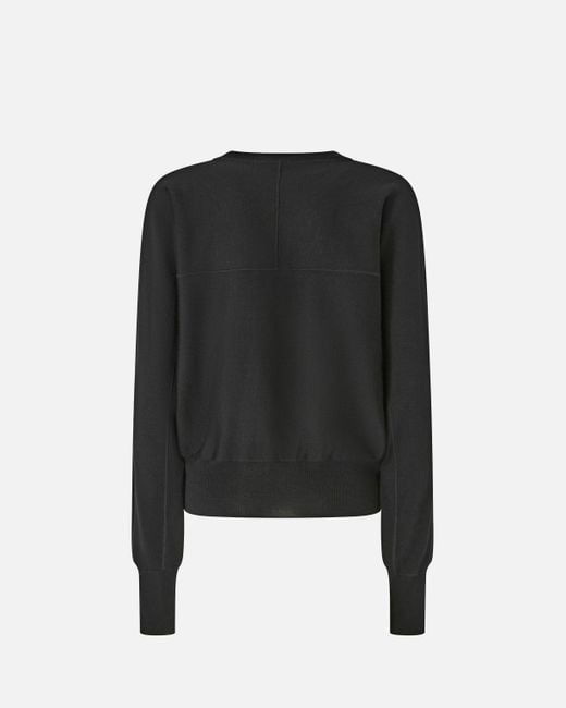 Pinko Black Sweater With Love Birds Logo