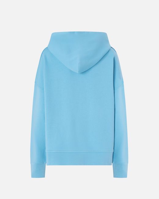 Felpa Con Cappuccio E Logo di Pinko in Blue