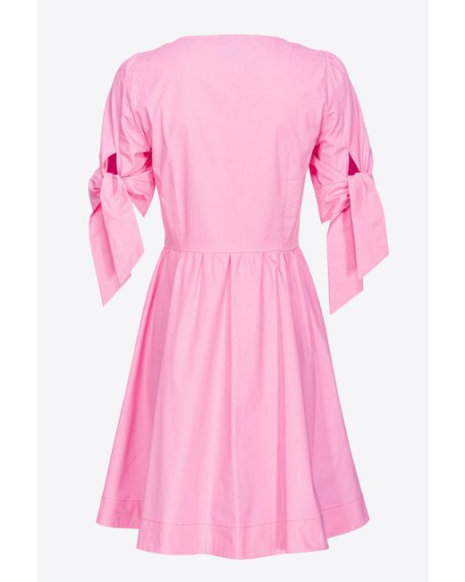 Pinko Pink Cotton Poplin Dress