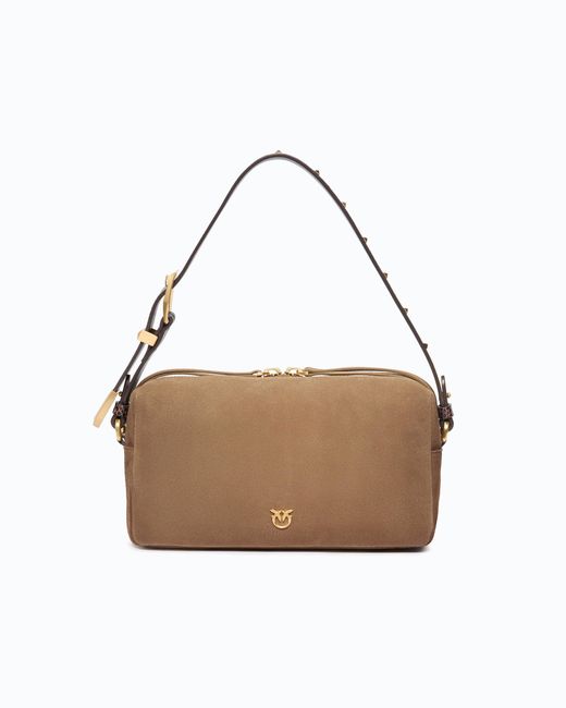 Pinko White Medium Crossbody Boston Bag