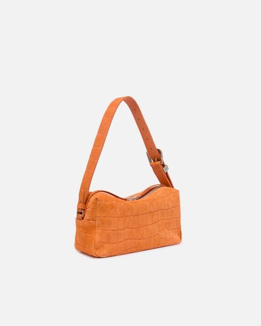 Pinko Orange Medium Crossbody Bowler Bag