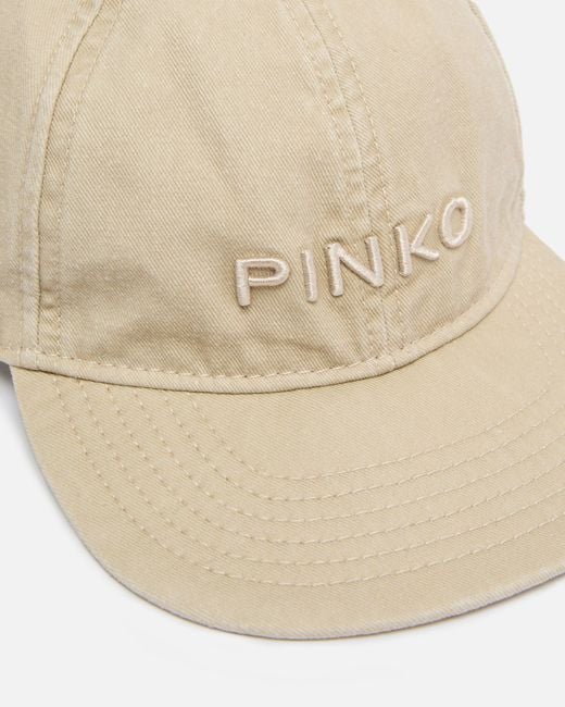 Pinko White Cap With Peak And Fading