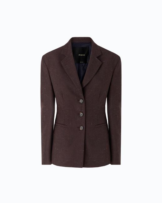 Pinko Brown Slim-Fit Jacket