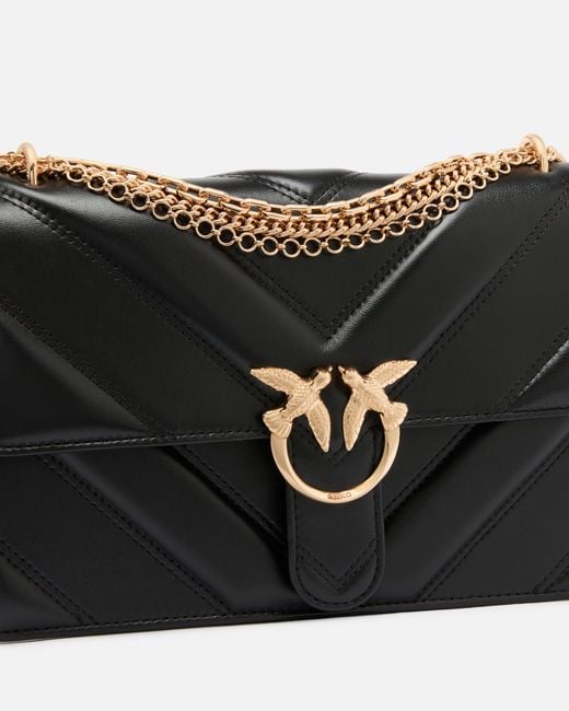 Pinko Black Love Bag One Medium Shoulder Bag