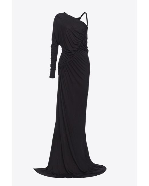 Pinko Black Meerjungfrauenkleid Aus Interlock-Krepp, Limousinenschwarz