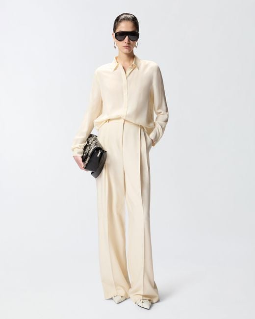 Pinko Natural Sand-Wash Silk Shirt