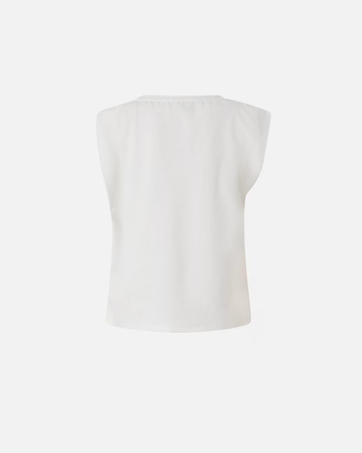 Pinko White Top With Golden Detail