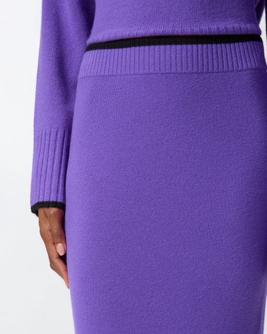 Pinko Purple Knit Pencil Skirt