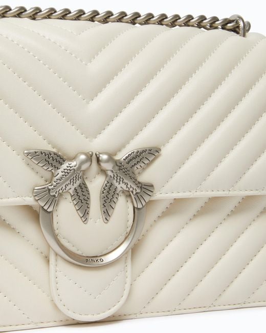 Pinko Natural Classic Love Bag One Chevron
