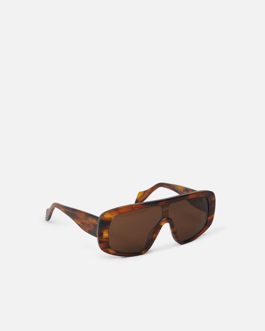 Pinko Brown Oversized Mask Sunglasses
