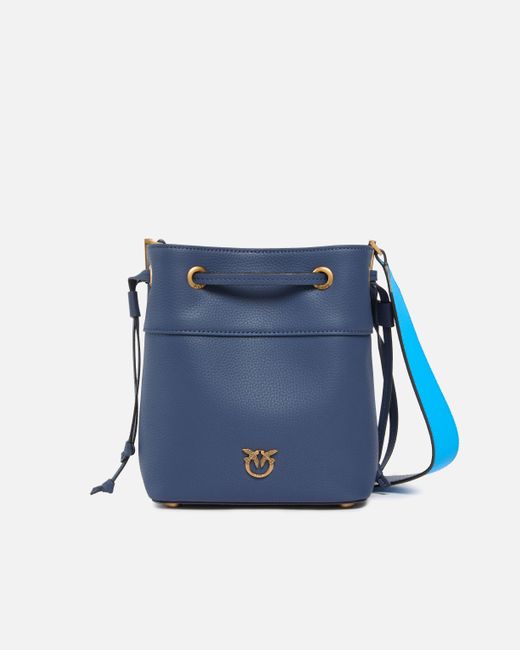 Borsa A Spalla Secchiello Piccolo di Pinko in Blue