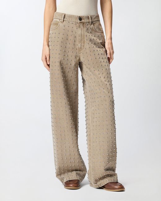Pinko Natural Jeans With Studs