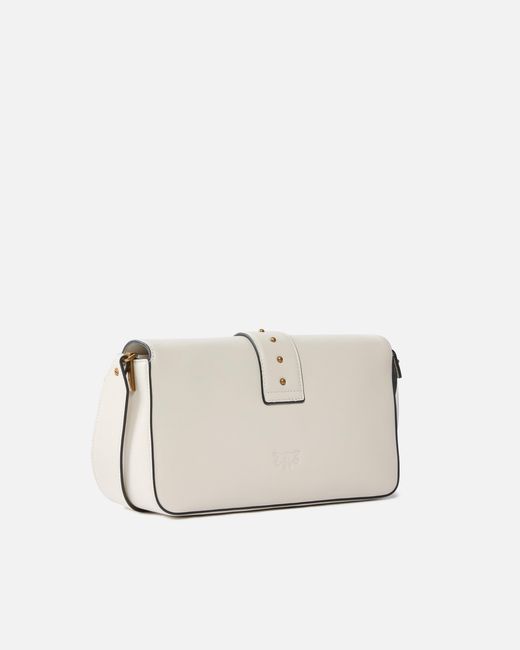 Pinko Natural Soft Leather Love Bag Large Shoulder Bag