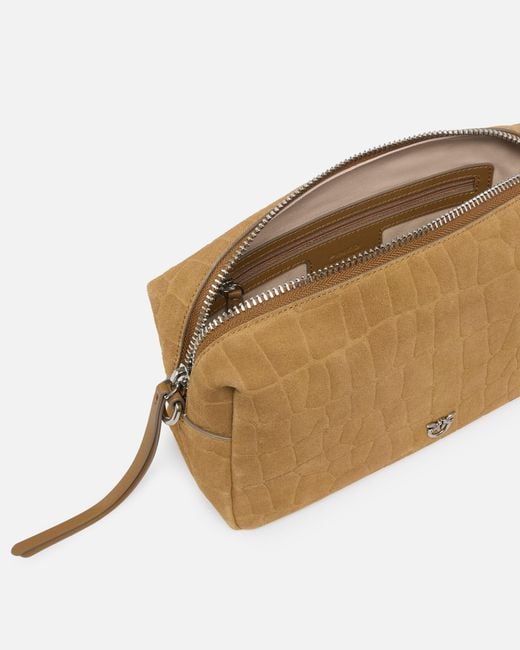 Pinko White Medium Crossbody Bowler Bag