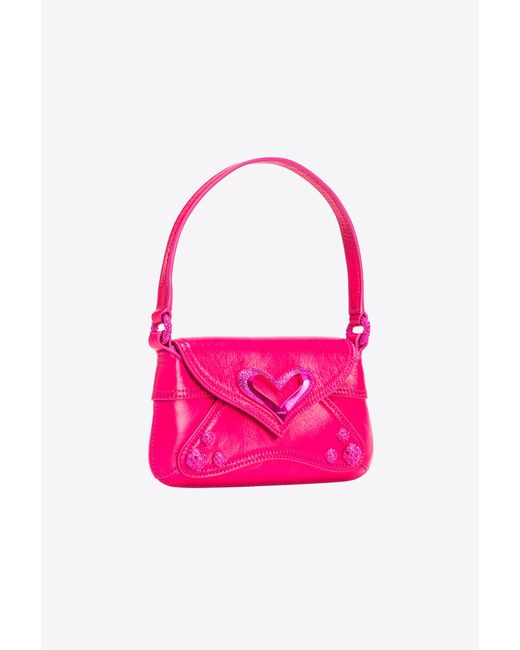 Pinko Pink Baby 520 Bag In Vintage Naplak