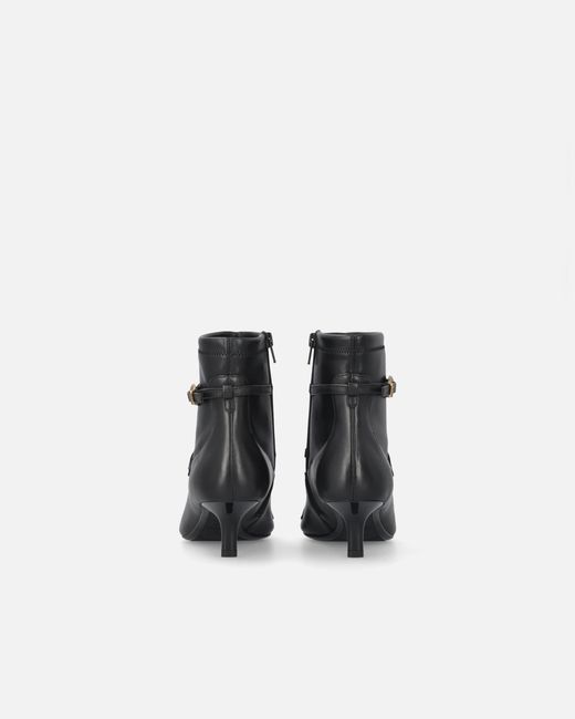 Pinko White Boots With Straps And Jewel Studs