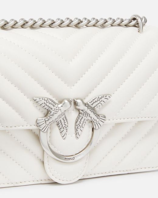 Pinko Natural Mini Love Bag One Chevron