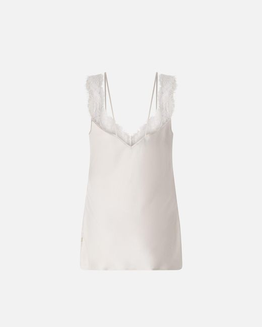 Pinko White Lace Lingerie Top