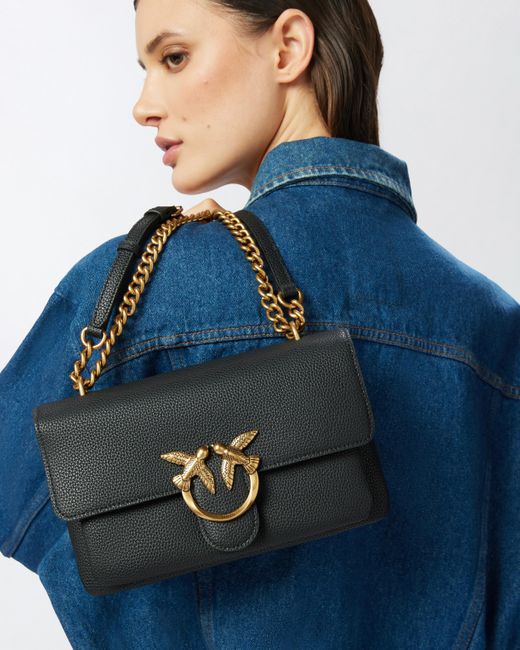 Borsa Piccola A Tracolla Love Bag di Pinko in White