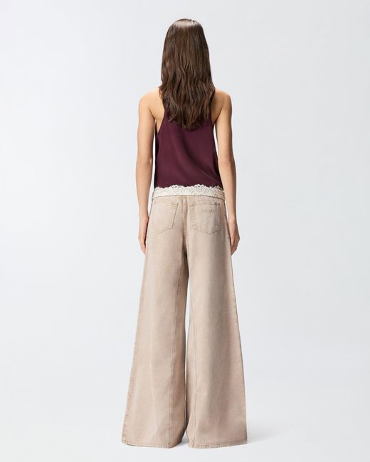 Pinko Natural Jeans With Lace
