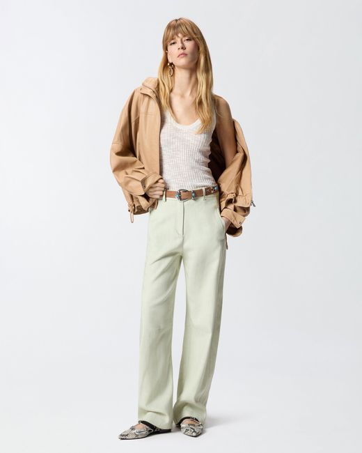 Pinko White Ribbed Vest Top With Logo