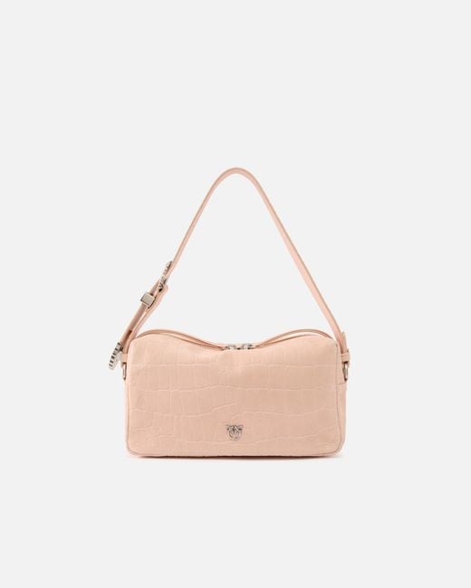 Pinko Pink Medium Crossbody Bowler Bag