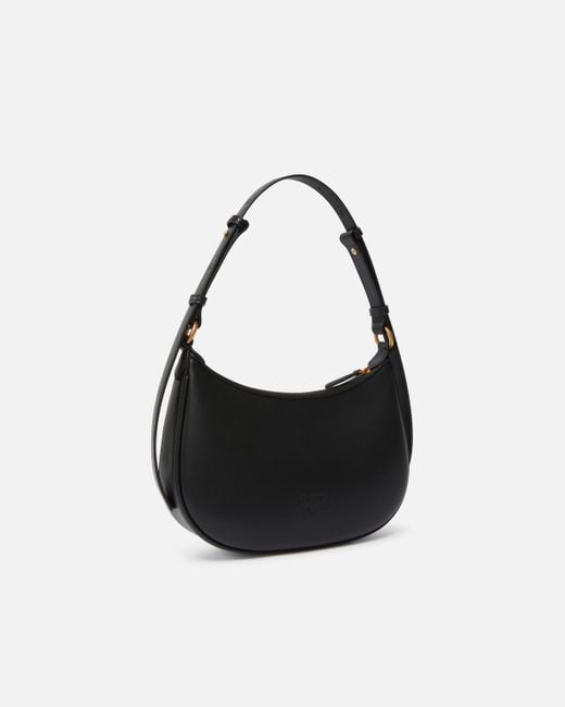 Pinko Black Mini Love Bag Half Moon Simply, -Antique