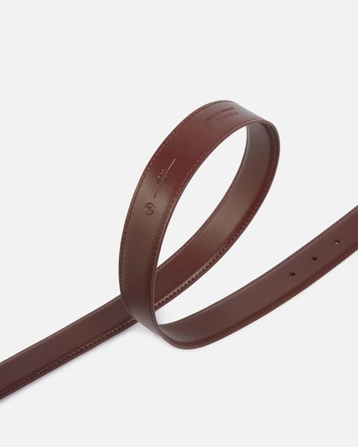 Pinko White Love Birds Leather Belt 3Cm