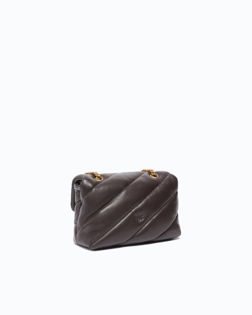 Pinko White Mini Love Bag Puff Crossbody Bag