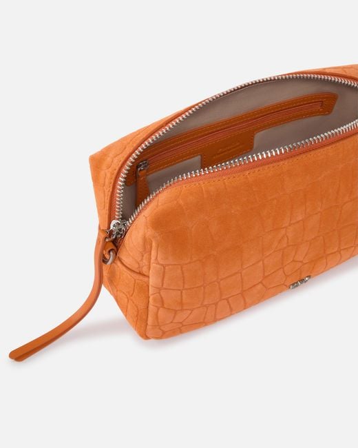 Pinko Orange Medium Crossbody Bowler Bag
