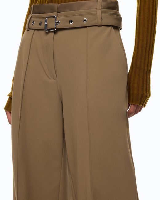 Pinko Natural Barrel-Fit Trousers With Belt