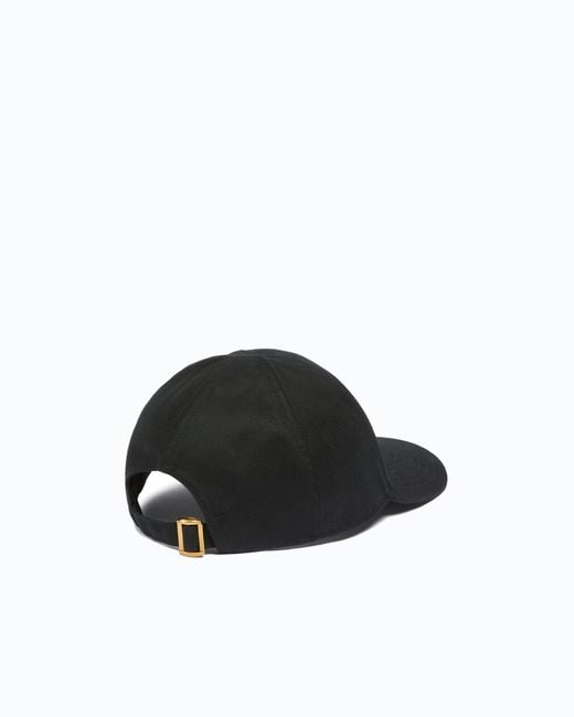 Pinko Black Cap With Peak And Love Birds Logo