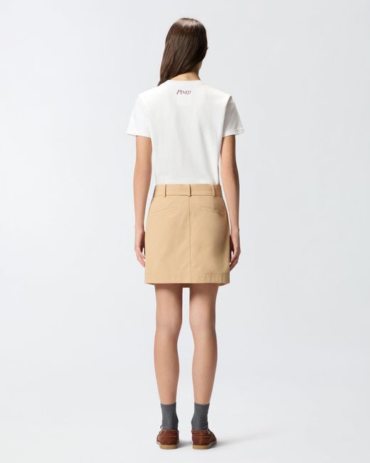 Pinko White T-Shirt With Sour Disco Star Print