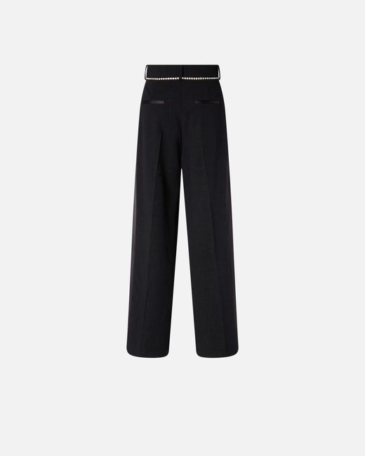 Pinko Blue Trousers With Jewel Belt